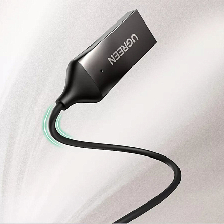 Bluetooth аудио адаптер (ресивер) 3,5 мм в USB порт Ugreen CM309 с громкой связью черный