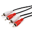 Кабель 2RCA - 2RCA тюльпаны (папа - папа) 3 м Cablexpert CCA-2R2R-10