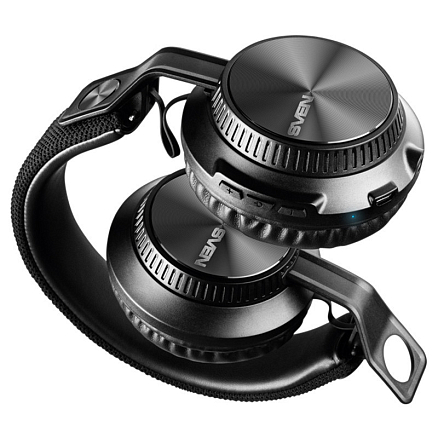 Наушники беспроводные Bluetooth Sven AP-B630MV накладные с микрофоном складные черные