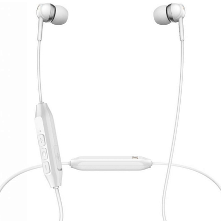 Наушники Bluetooth Sennheiser CX 150BT вакуумные с микрофоном и пультом управления белые