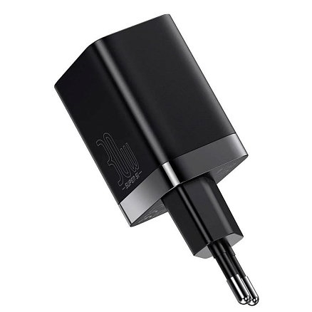 Зарядное устройство сетевое с USB и Type-C 30W Baseus Super Si Pro (быстрая зарядка QC, PD) черное