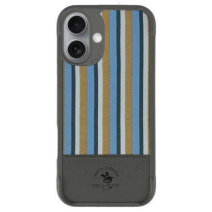 Чехол для iPhone 16 гибридный Santa Barbara Polo & Racquet Club Isaac титаново-серый