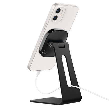 Подставка для iPhone MagSafe Spigen OneTap S310M металлическая черная