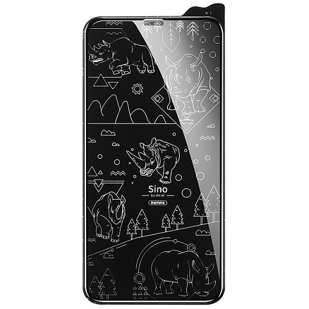 Защитное стекло для iPhone 12 Pro Max на весь экран противоударное Remax Sino 3D матовое черное