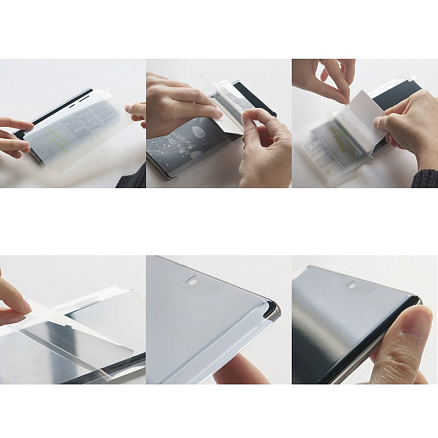Пленка защитная Samsung Galaxy S20 на весь экран и торцы Ringke Dual Easy прозрачная 2 шт.
