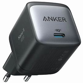 Зарядное устройство сетевое Type-C 45W Anker PowerPort Nano II GaN (быстрая зарядка PD) черное