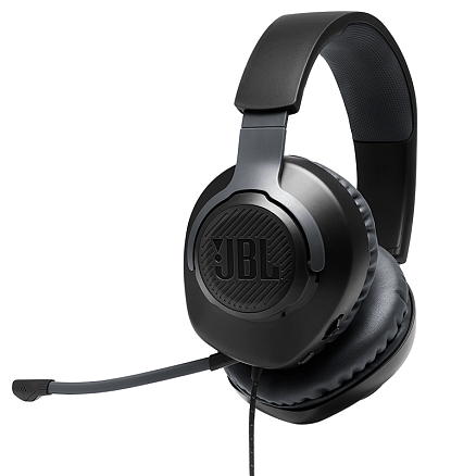 Наушники JBL Quantum 100 полноразмерные с микрофоном игровые черные
