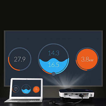 Преобразователь HDMI - VGA + Audio, HDMI (папа - мама, мама) с кабелем Ugreen CM101 черный