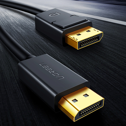 Кабель DisplayPort - DisplayPort (папа - папа) длина 3 м 4Kx2K 144Hz версия 1.2 Ugreen DP102 черный