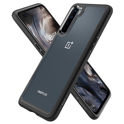 Чехол для OnePlus Nord гибридный Spigen SGP Ultra Hybrid прозрачно-черный матовый
