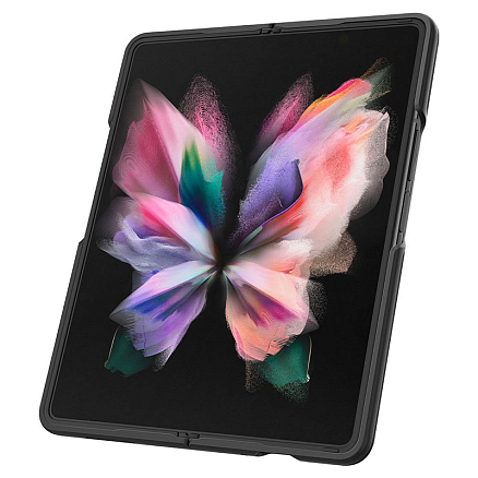 Чехол для Samsung Galaxy Z Fold 3 пластиковый тонкий Spigen Thin Fit черный