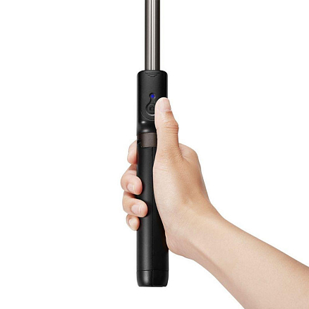 Монопод (палка для селфи) Bluetooth с кнопкой и треногой Spigen SGP S540W черный