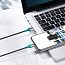 Кабель USB - MicroUSB, Lightning, Type-C 1 м 3А со сменными штекерами магнитный плетеный Baseus Zinc черный