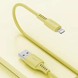 Кабель USB - Lightning для зарядки iPhone 1,2 м 2.4А Baseus Colourful желтый
