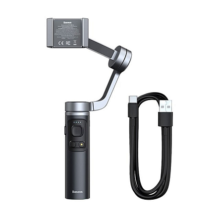 Монопод-стабилизатор Baseus Handheld Folding Gimbal 3-осевой серый