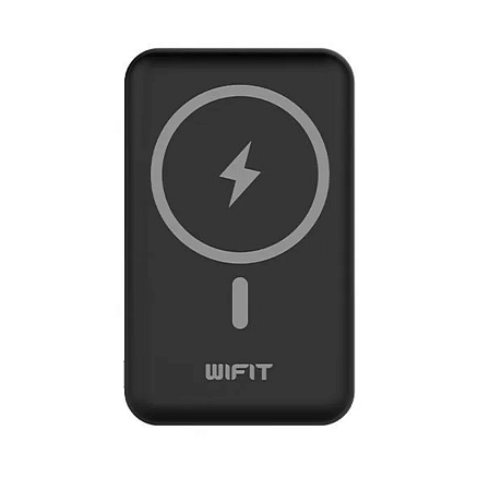 Внешний аккумулятор Wifit Wimag Pro с беспроводной зарядкой MagSafe 10000мАч (Type-C, быстрая зарядка PD, 20 Вт) черный