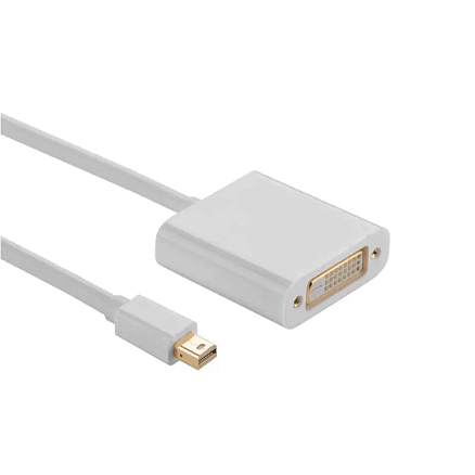 Переходник Mini DisplayPort - DVI-D (папа - мама) 15 см Ugreen 10402 серебристый
