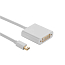Переходник Mini DisplayPort - DVI-D (папа - мама) 15 см Ugreen 10402 серебристый