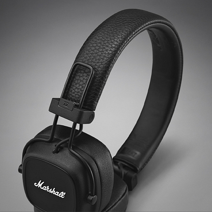 Наушники беспроводные Bluetooth Marshall Major IV накладные с микрофоном черные