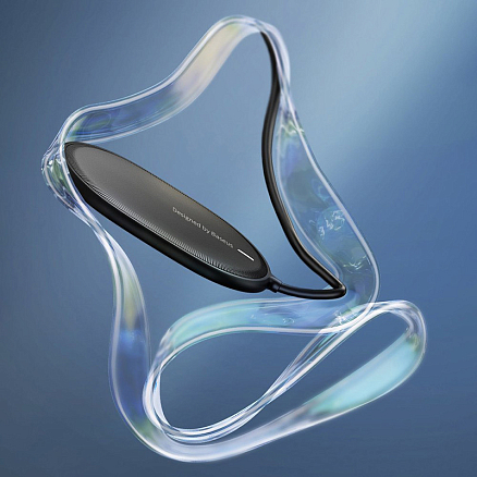 Беспроводная магнитная зарядка MagSafe для iPhone 15W с Type-C Baseus Light BS-W518 черная