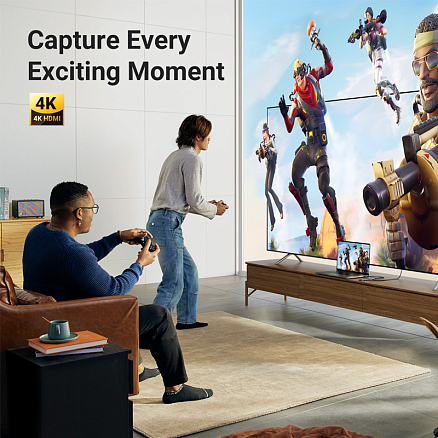 Хаб (разветвитель) Type-C - HDMI 4K 30Hz, 2 х USB 3.0, Type-C, Type-C PD 100W с картридером SD и MicroSD Ugreen CM195-15214 серый