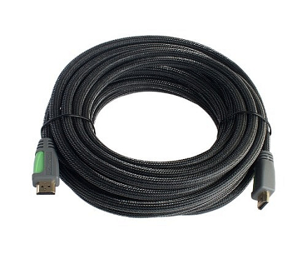 Кабель HDMI - HDMI (папа - папа) длина 8 м версия 1.4 Dtech DT-6680 плетеный