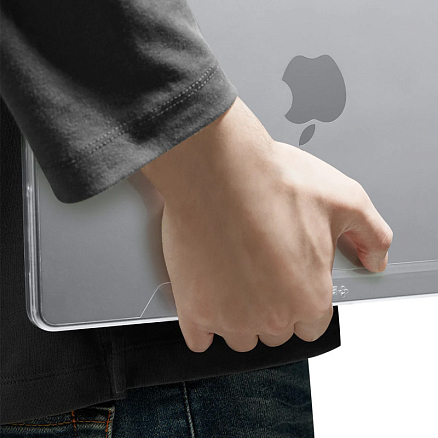 Чехол для Apple MacBook Pro 14 2021 A2442 пластиковый Spigen SGP Thin Fit прозрачный