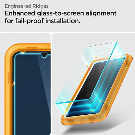 Защитное стекло для Sony Xperia 1 IV на экран Spigen Alm Glas.TR Slim прозрачное 2 шт.