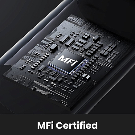 Кабель Type-C - Lightning для зарядки 1.5 м 3А 18W MFi Ugreen US171 (быстрая зарядка PD) белый