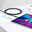 Кабель USB - Lightning для зарядки iPhone 2 м 2.4А MFi плетеный Ugreen US199 черный