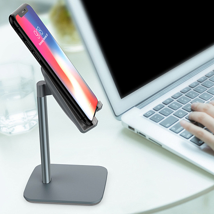 Подставка для телефона или планшета до 10 дюймов SeenDa AS015 темно-серая