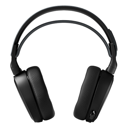 Наушники беспроводные SteelSeries Arctis 7+ полноразмерные с микрофоном игровые черные