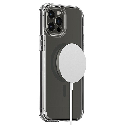 Чехол для iPhone 12 Pro Max гибридный Spigen Ultra Hybrid MagSafe прозрачно-серый