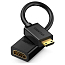 Кабель MiniHDMI - HDMI (папа - мама) длина 22 см версия 2.0 Ugreen 20137 черный