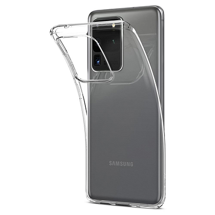 Чехол для Samsung Galaxy S20 Ultra гелевый ультратонкий Spigen SGP Liquid Crystal прозрачный