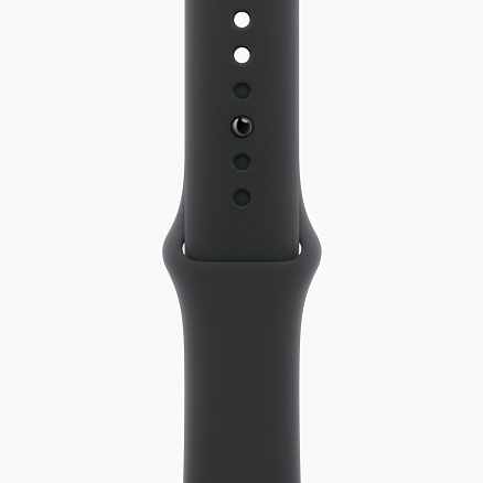 Умные часы Apple Watch 10 42 мм с силиконовым ремешком M/L алюминиевые черные