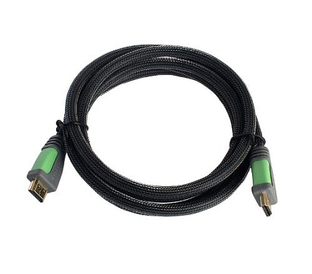 Кабель HDMI - HDMI (папа - папа) длина 1,8 м версия 1.4 Dtech DT-6618 плетеный
