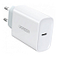 Зарядное устройство сетевое Type-C 30W Ugreen CD127 (быстрая зарядка PD, QC) белое