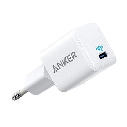 Зарядное устройство сетевое Type-C 20W Anker PowerPort III Nano (быстрая зарядка PD) белое