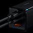 Зарядное устройство сетевое с USB и двумя Type-C входами 3А 65W Baseus GaN3 Pro (быстрая зарядка QC 4.0, 3.0, PD) черное