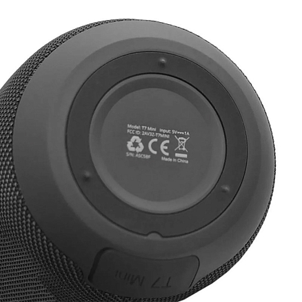 Портативная колонка Tronsmart T7 Mini с защитой от воды, подсветкой и поддержкой MicroSD карт черная