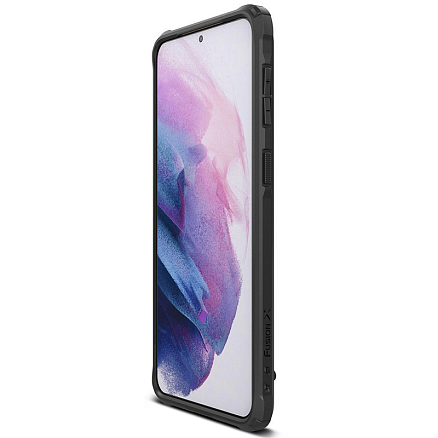 Чехол для Samsung Galaxy S21+ гибридный Ringke Fusion X Design Camo черный