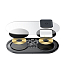 Беспроводная зарядка 2-в-1 для телефона и AirPods Baseus Simple (быстрая зарядка) прозрачная