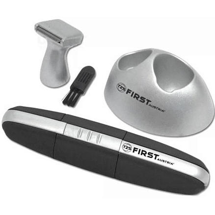 Триммер для бороды, усов, носа и ушей First Austria FA-5680-2-SI черно-серебристый