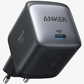 Зарядное устройство сетевое Type-C 65W Anker PowerPort Nano II GaN (быстрая зарядка PD) черное