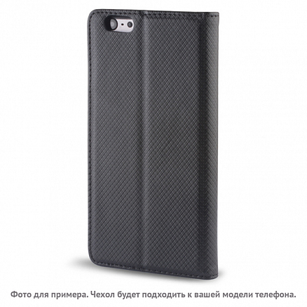 Чехол для LG X cam кожаный - книжка GreenGo Smart Magnet черный