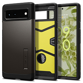 Чехол для Google Pixel 6 гибридный для экстремальной защиты Spigen Tough Armor черный