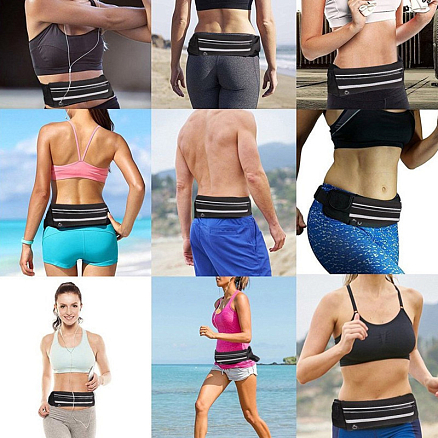 Сумка на пояс спортивная Hurtel Ultimate черная