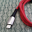 Кабель USB - Lightning для зарядки iPhone 1 м 2.4А плетеный Baseus Horizontal красный