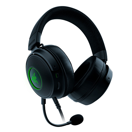 Наушники Razer Kraken V3 полноразмерные с микрофоном и подсветкой игровые черные